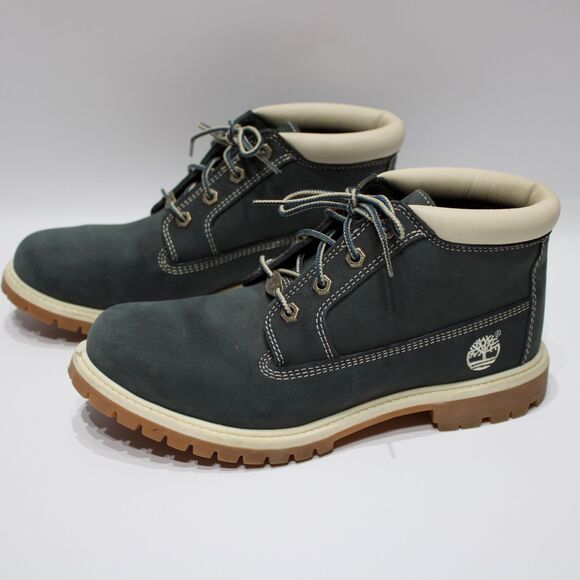 Timberland Nellie Waterproof Chukka Boots Booties Black Nubuck Women Size 9M - Picture 1 of 16